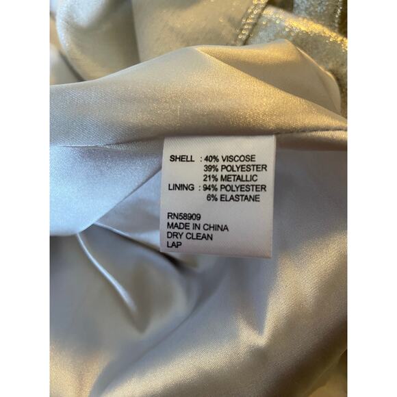 NWT Antonio Melani x Born on Fifth Aurelia Metallic Tiered Ruffle Skirt - Picture 10 of 10